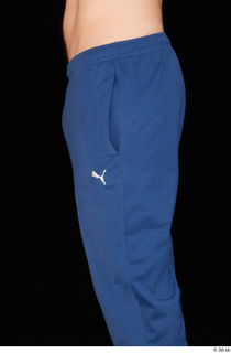 Hamza blue jogging pants dressed thigh 0003.jpg